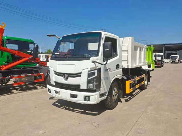 奧馳藍(lán)牌車(chē)廂可卸式垃圾車(chē)